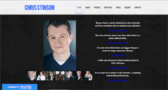 Desktop Screenshot of chrisstinsonactor.com